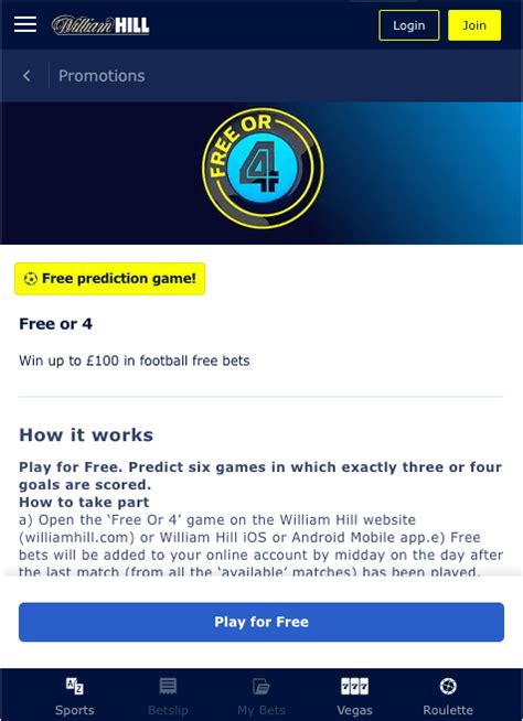 william hill promo code r30  First bet must be on Sports