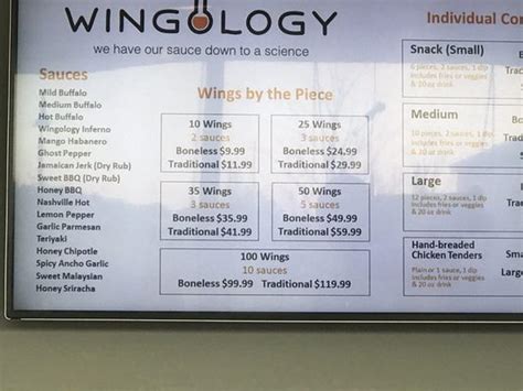 wingology menu  Share it with friends or find your next meal