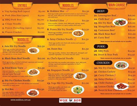 wok box sorell menu  Wok in A Box (47m) Hospital: Sorell Community Health Centre (47m) Pharmacy / Drugstore: Sorell Plaza Pharma (47m) Medical Center: Eyeline (47m) Restaurant: Sorell RSL Club (47m) Specialty Grocery Store: Sorell Fine Meat