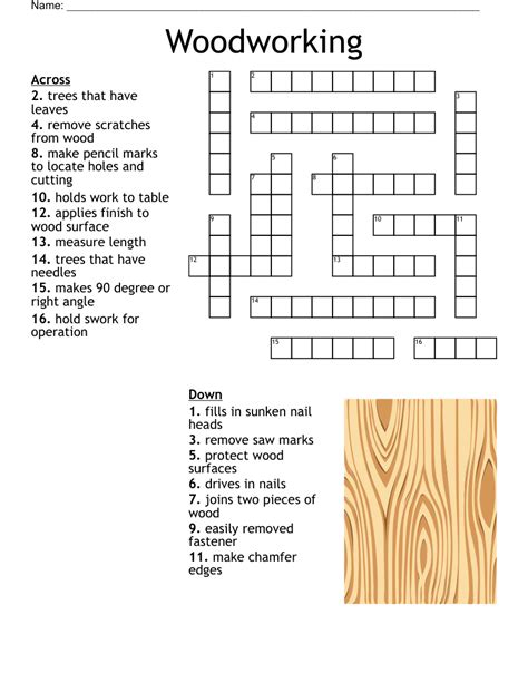woodwork joint crossword clue  Enter the length or pattern for better results