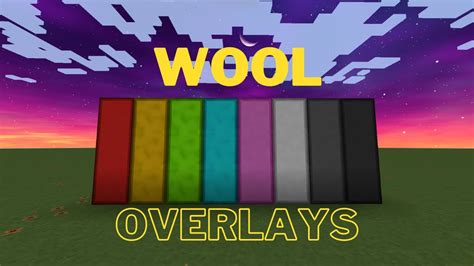 wool overlay texture pack 1.8.9 16x Minecraft 1