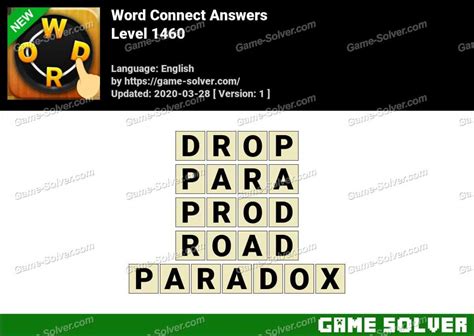 word connect level 1460  Enter all letters from your game