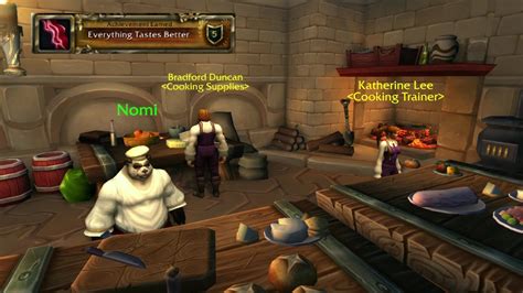 wotlk cooking daily The daily cooking quest-givers in each major city from Vanilla: NOTE : You can only complete ONE of the following NPCs dailies per character per day ! For a complete list of all cooking dailies from Vanilla for both Horde and Alliance, see this page