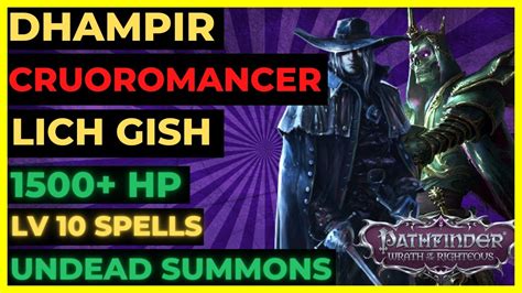 wotr dhampir I've got a few questions about Bards and could use a little help on making a Marhsal-oriented bard for the Wrath of the Righteous AP