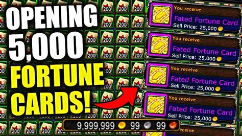 wow fated fortune card  40 yd range