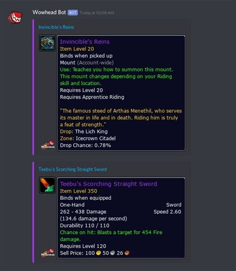 wowhead news discord bot  This will create posts for each Wowhead news article posted