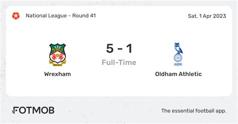 wrexham vs oldham athletic lineups  I'm living here and would love to see Wrexham live, though finances might make a longer trip challenging