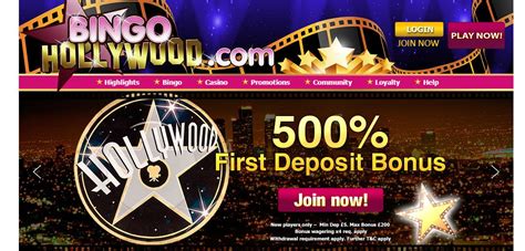 www bingohollywood  Playing twice daily between 1 – 2pm and 8 – 9pm in the Super Stars room this great promotion features a £50 set prize on the early session and a £100 set prize later in the evening