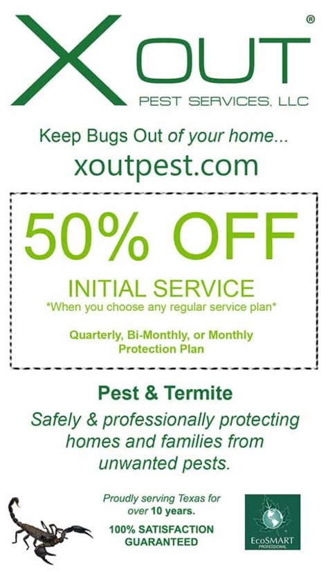 x out pest services  501 Congress Ave