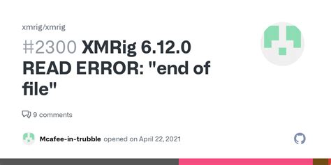 xmrig read error end of file  Reload to refresh your session