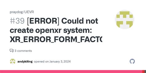 xr_error_form_factor_unavailable  As the result, OpenXR Toolkit will