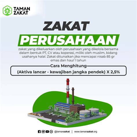 zakat perusahaan Bila nilai aset perusahaan yang tidak diperjual belikan sebesar 50 % dari total nilai saham, berarti zakat anda adalah= 2,5 % x 750