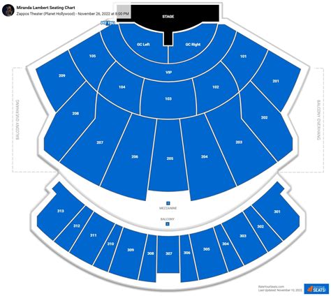zappos seating chart  Do not buy these seats for a concert! Seats are under the balcony seats above and the noise is literally half of how it sounds in front of the overhang