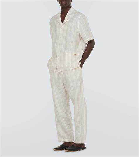 zegna designer pyjamas x Peanuts® Print Fitted Stretch Organic Cotton Two-Piece Pajamas (Baby) $40