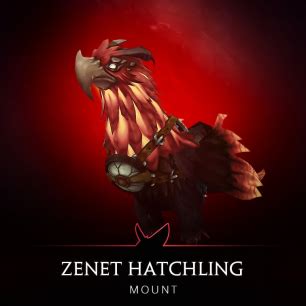 zenet hatchling  Hailing from the Ohn'ahran Plains, the Zenet Hatchling is a crimson avian that looks ferocious with its pattern resembling fire