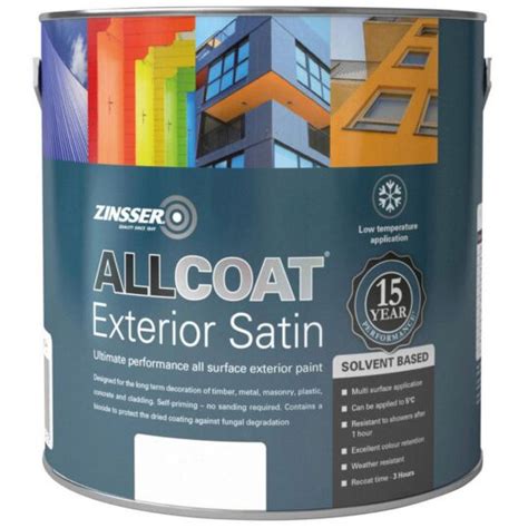zinsser allcoat exterior satin  ALLCOAT® Exterior Satin Zinsser ® manufactured and marketed in the UK by: Tor Coatings Ltd