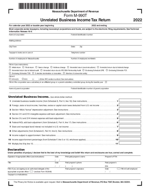 2024-2024 Form MA DoR M-990T Fill Online, Printable, Fillable, …