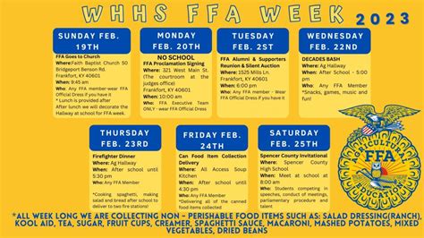 2024-2024 NJ FFA State Association Calendar of Events