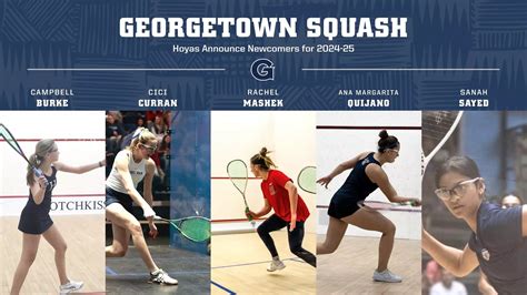 2024-22 Squash Schedule - Georgetown University Athletics