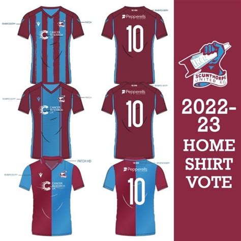 2024-23 home shirt vote - News - Scunthorpe United