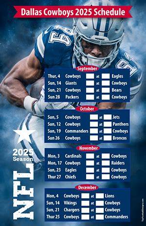 2025 Cowboys Schedule - Full Results - raincitystudios.com