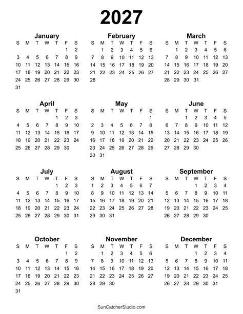 2027 Calendar Year