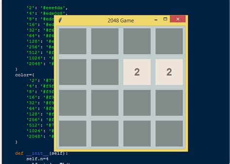 2048 Game using Pygame with Source Code SourceCodester