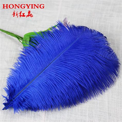 20PCS Royal Blue Natural Ostrich Feathers 12-14inch for Wedding ...