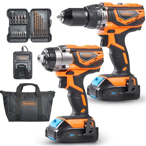 20V Lithium-Ion Cordless Impact Driver Kit & 20V MAX Cordless ...