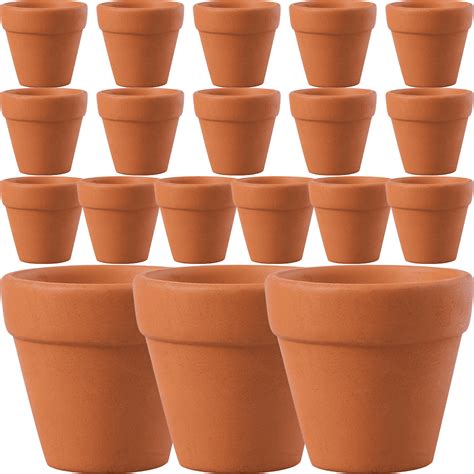 20pcs Clay Pots Terracotta Pot Clay Ceramic Pottery Planter