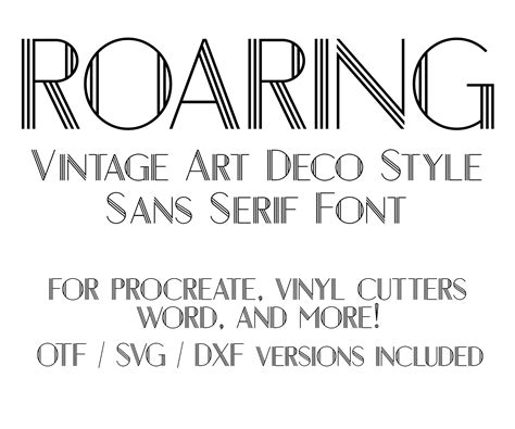 20s Style Font A Guide To Creative Expression