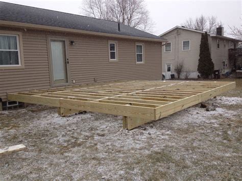 Learn how to frame a deck in our step-by-