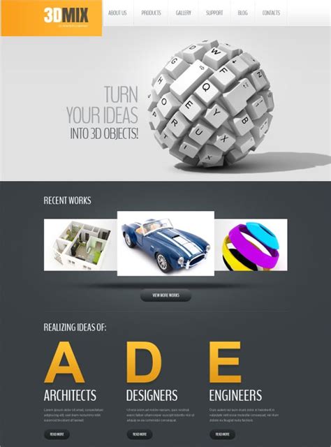 21+ 3D Website Themes & Templates Free & Premium Templates
