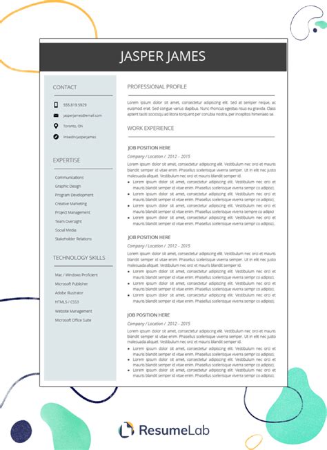 21+ Best Google Docs Resume Templates Google Drive Examples