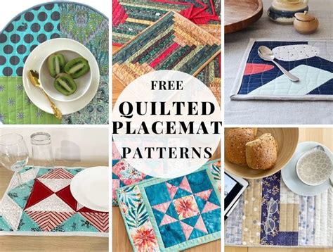 21+ Free Quilted Placemat Patterns In Round, Oval And Rectangular