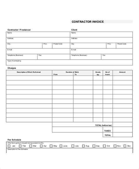 21+ Independent Contractor Invoice Template DocTemplates