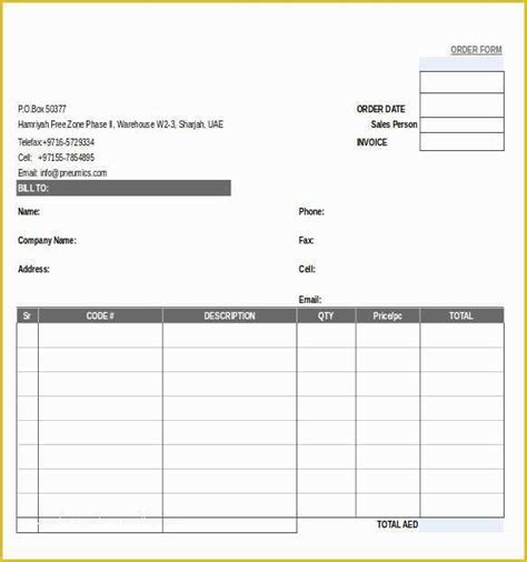 21+ Order Form Templates Free Sample, Example, Format Download Free