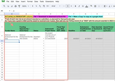 21 Awesome Grant Tracking Spreadsheet Excel