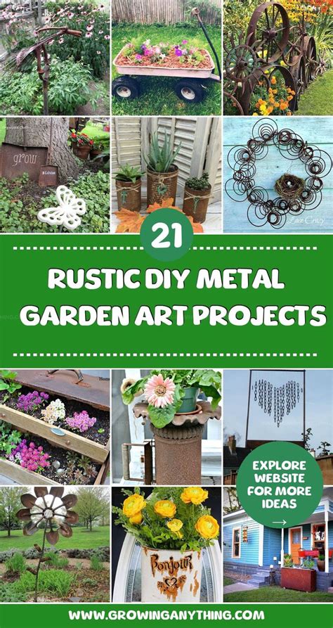 21 Charming DIY Rusted Metal Garden Art & Decor Projects to Try - muktibox.com