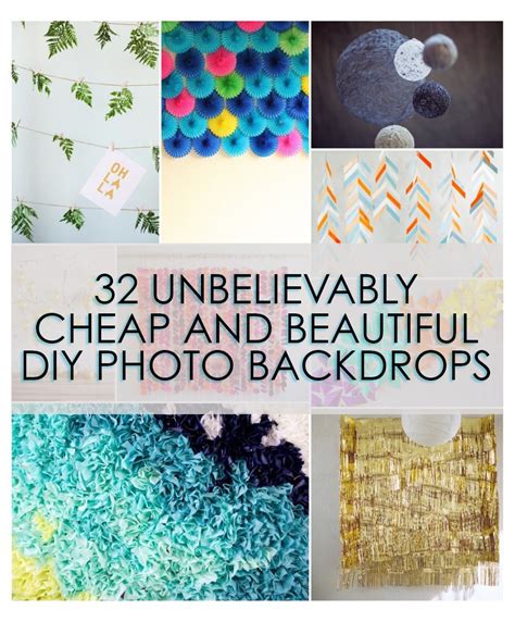 21 Cheap, Simple, and Beautiful DIY Photography Backdrops