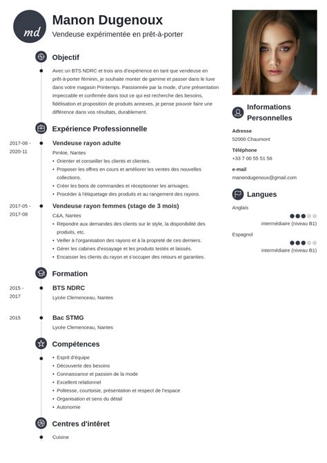 21 Exemples de CV PDF et Comment mettre un CV en …