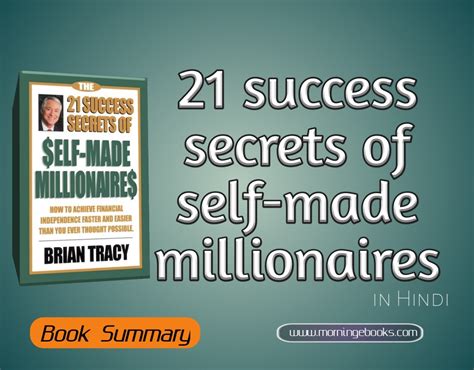 21 Sucess Secrets of Self Made Millionaires Hindi edition