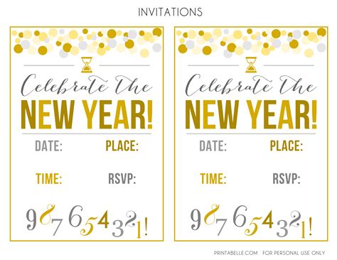 21 Free New Year Party Printables Tip Junkie New Years 2021 Printables - New Years 2021 Printables