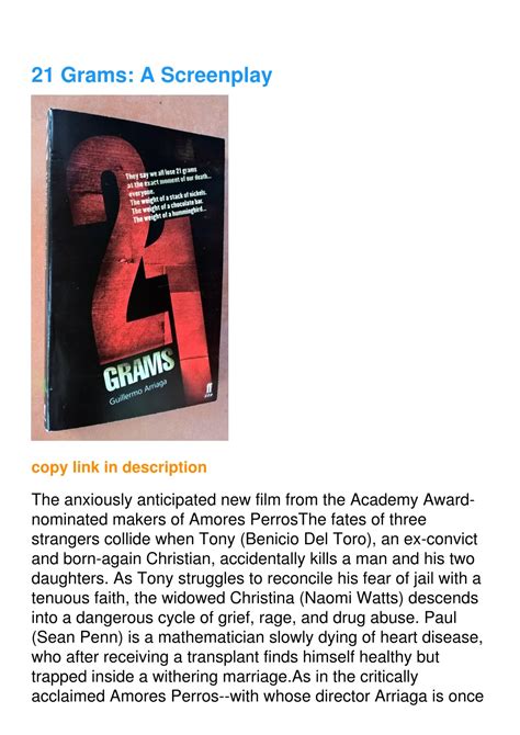 21 Grams A Screenplay