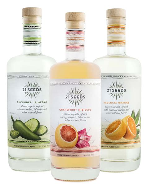 21 seeds tequila. Default Title - $34.99 USD. Awarded 90 Points and Best In Category, Beverage Tasting Institute 2019, 21Seeds Cucumber Jalapeño Blanco Tequila is all-natural and actually infused with real fruit and botanicals. Our Cucumber Jalapeño tequila is a true sensory experience. Delicious, bright, and crisp with a cucumber nose and … 