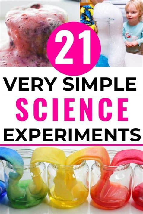 21 Very Simple Science Experiments For Kids For Science Experiment For Young Children - Science Experiment For Young Children