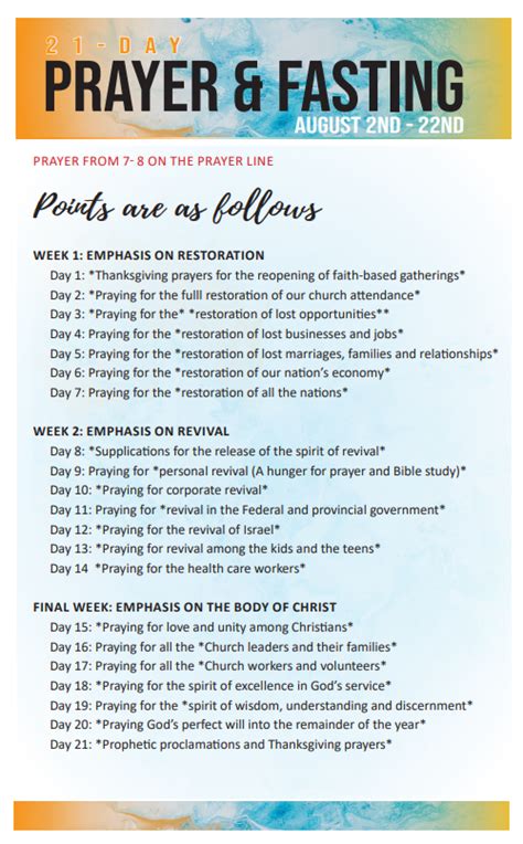 Full Download 21 Day Prayer Fasting Guide 