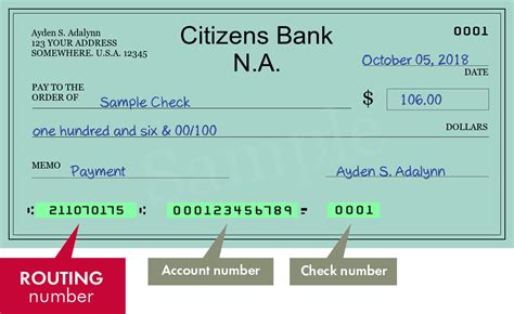 211070175 routing. Routing Number 011500120 belongs to the Citizens Bank, National Association, Rhode Island, Riverside, 1 Citizens Drive. ... 211070175, 211170114, 222371054, 241070417: Record Type Code: 1 Send items to customer routing number. The code indicating the ABA number to be used to route or send ACH items to the RFI. Change Date: May 15, 2014: 