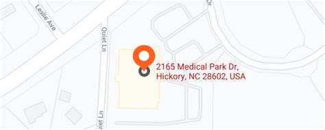 Hospital affiliations include Frye Regional Medical Center South. Find Providers by Specialty. Find Providers by Procedure Find Providers by Condition. Find All Providers. List Your Practice; Find Doctors and Dentists Near You ... 2165 Medical Park Dr. Hickory, NC, 28602. Tel: (828) 324-2800. Visit Website . Accepting New Patients ; Medicare .... 