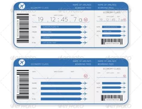 22+ Best Airline Ticket Templates in AI PSD Word Pages Publisher Free & Premium Templates
